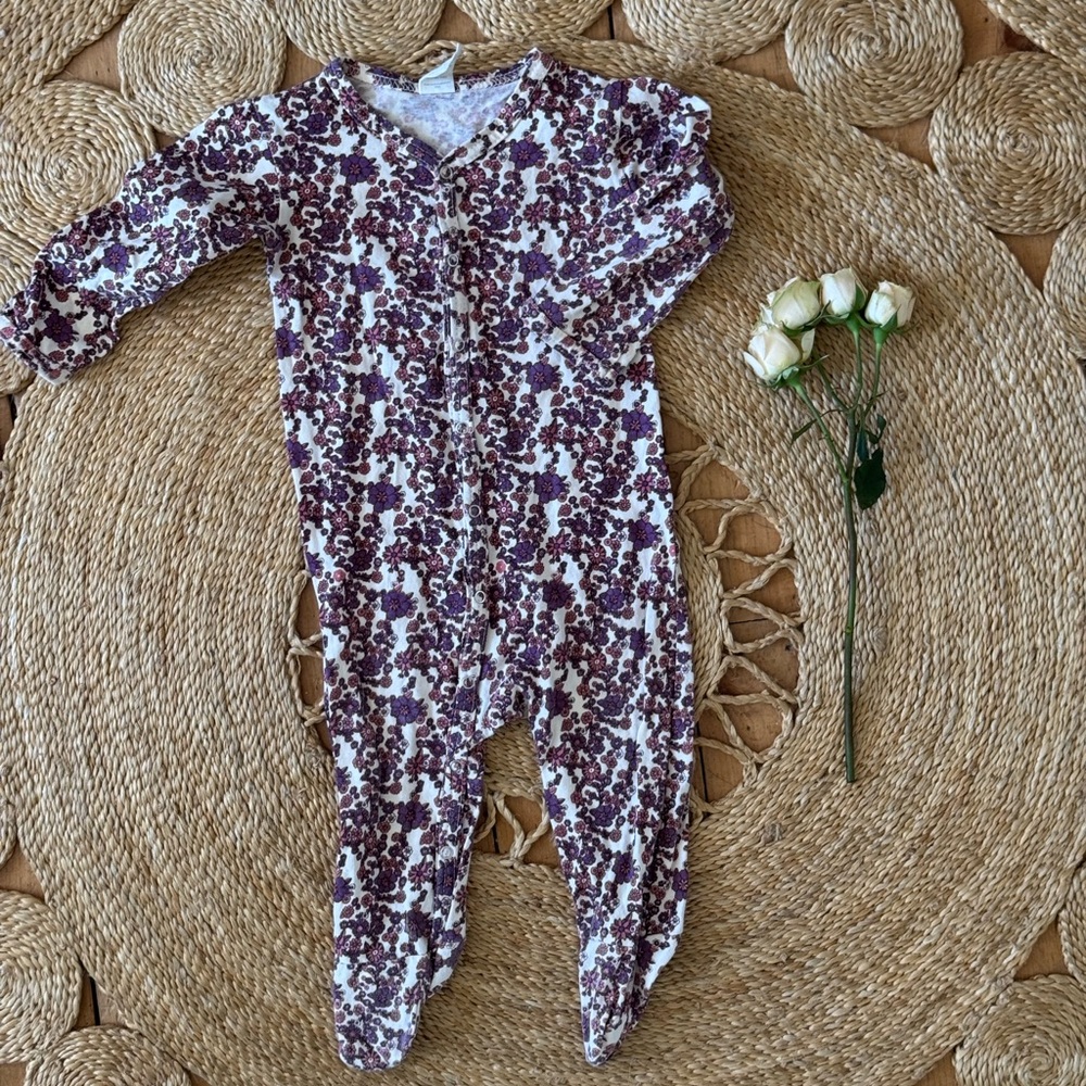 Floral Baby footie sleeper Kate Quinn